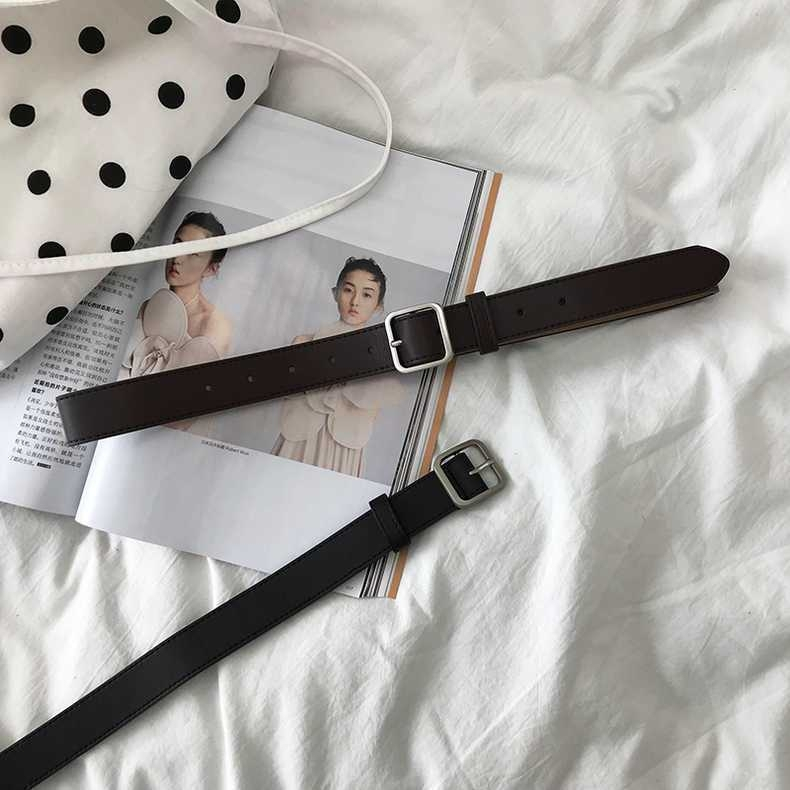[พร้อมส่งจากไทย ] เข็มขัดหัวสี่เหลี่ยมสีเงิน  สุดฮิต แมทชุดง่าย เข้ากับทุกลุค สายเกา สายแฟชั่น ต้องจัดด่วน Mellow BL1.