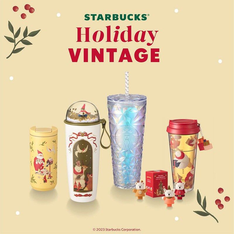 Starbucks Holiday Vintage 2024 Starbucks Xmas Collection Xmas Gifts mugs Tumbllers