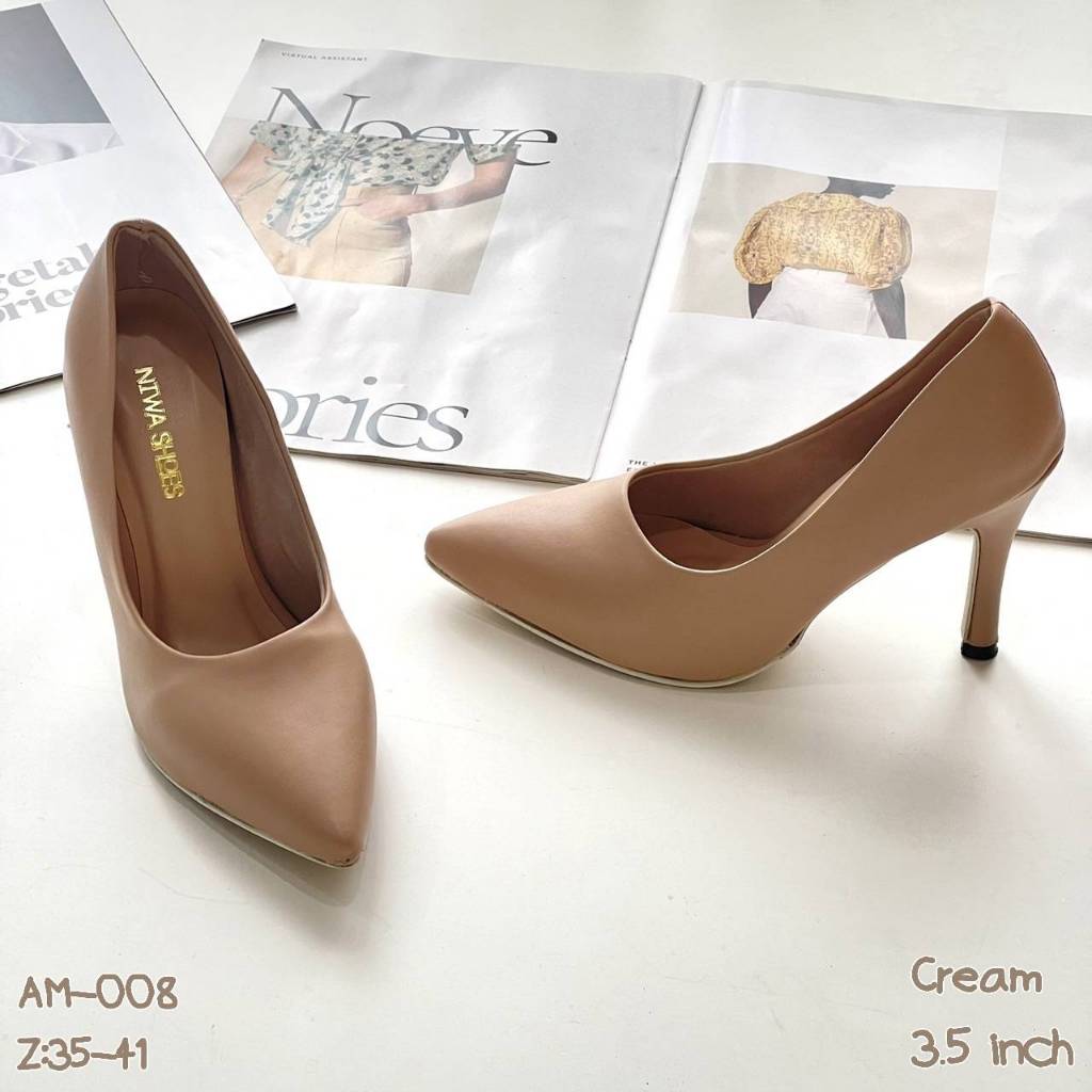NIWA SHOES รองเท้าคัทชู ✨✨ รุ่นที่เป็นที่ 1 ตลอดกาล รองเท้าคัทชู รองเท้าแฟชั่น รหัสสินค้า AM-008 ราคา ถูกที่สุด ดีลบีเคเค แกลเลอรีภาพที่ 3