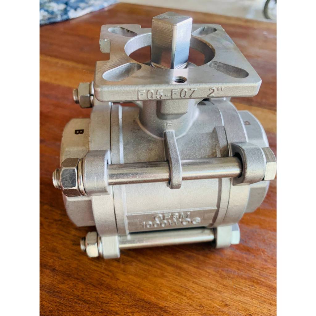 NIDEX 3PCS Ball Valve รุ่น NX-3M Stainless Steel316 ขนาด 1/2"-2"