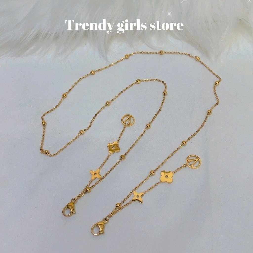พร้อมส่ง ไม่ต้องรอนาน!! สายคล้องแมสงานสเเตนเลสสตีลแท้100% ไม่ลอกไม่ดำ งานเกรดพรีเมียม
