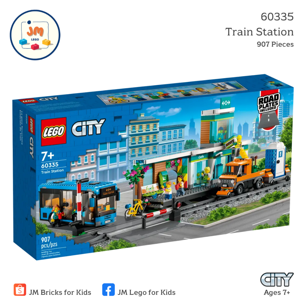 LEGO City 60335 Train Station (907 Pieces) สำหรับเด็กอายุ 7 ปีขึ้นไป Brick Toy ตัวต่อ เลโก้ ของเล่น 