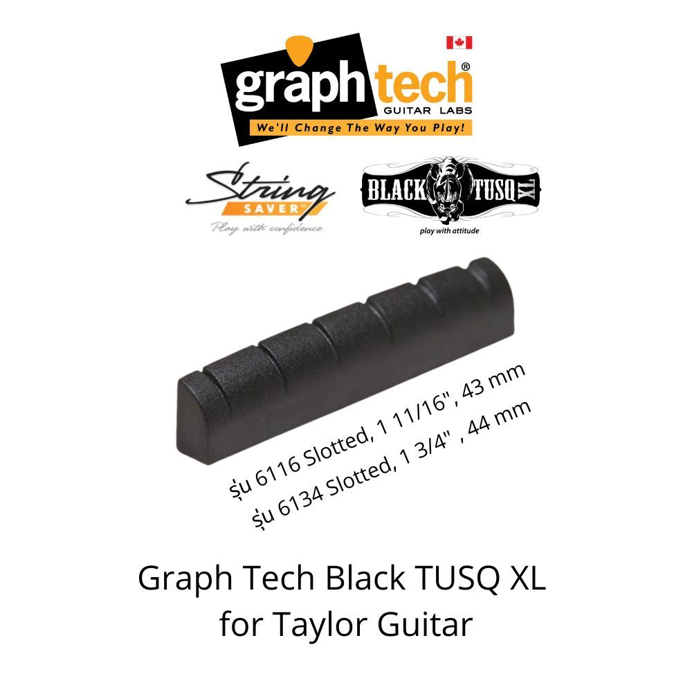 Black TUSQ XL Nut for Taylor Guitar