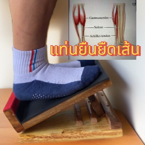 เก้าอี้ยืนยืดเส้น แท่นยืนยืดกล้ามเนื้อ ปรับ 2  ระดับ