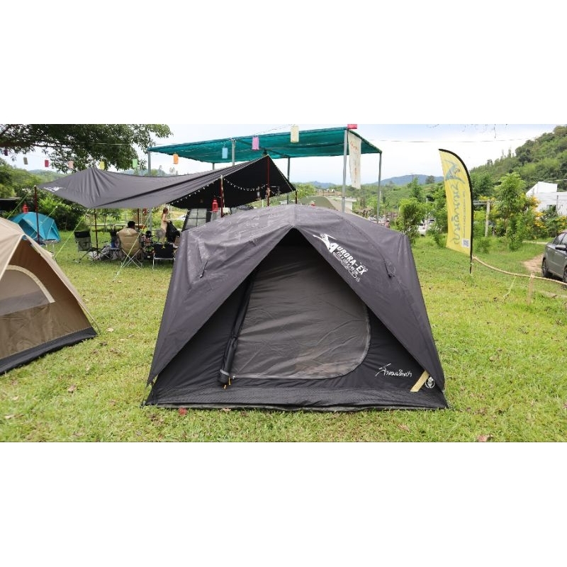 Field and camping เต็นท์ Aurora EX - สีดำ