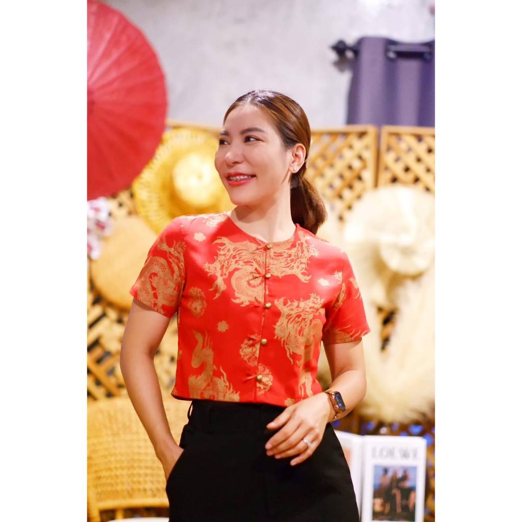 เสื้อตรุษจีน เสื้อผ้าฝ้ายตรุษจีน ตรุษจีน