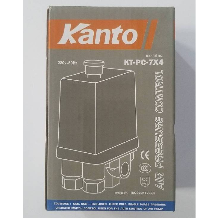 KANTO เพรสเชอร์สวิทปั้มลม4ทาง ปั้มลมโรตารี่ รุ่น KT-PC-7X4 ระบบลม 4WAY ของแท้100%
