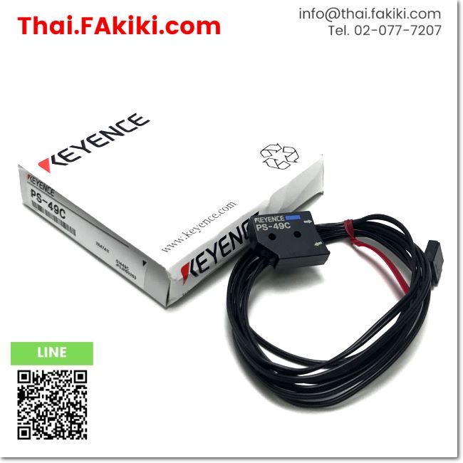 พร้อมส่ง, (B)Unused*, PS-49C The photoelectric sensor head, หัวโฟโตอิเล็กทริคเซนเซอร์ สเปค -, KEYENC