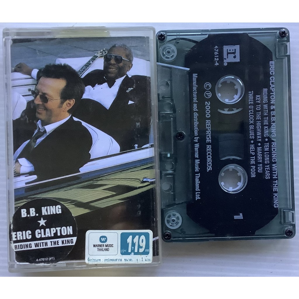 Cassette Tape เทปคาสเซ็ตเพลง Eric Clapton อัลบั้ม Riding With  ลิขสิทธิ์