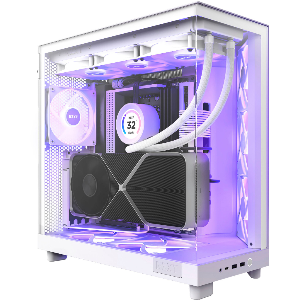 NZXT ATX CASE (NP) NZXT H6 FLOW (WHITE)