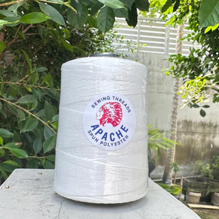 [[ 1 แพ็ค 6 หลอด ]] ด้ายเย็บกระสอบ เย็บถุง ด้ายมัดไส้กรอก เบอร์20/6 สีขาวออฟไวท์ ขนาด 250 กรัม