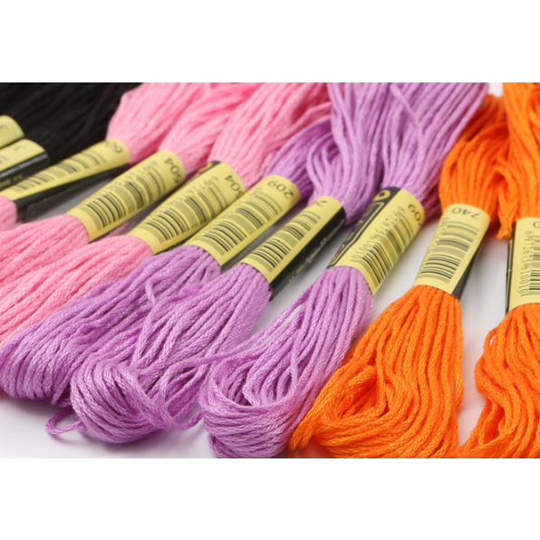 (พร้อมส่ง)ไหมปัก ด้ายปัก ไหมปักครอสติช 16 สี
