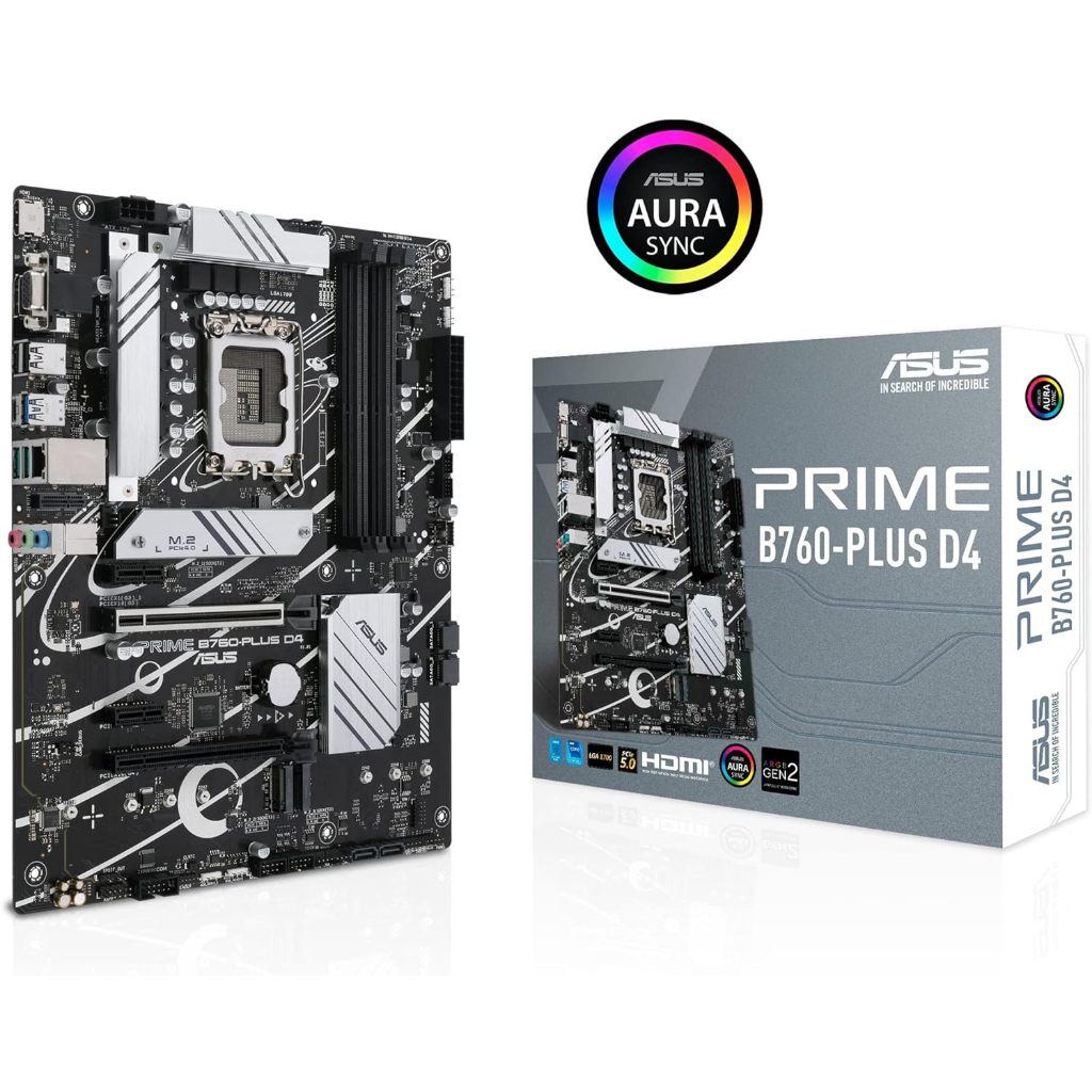 MAINBOARD (เมนบอร์ด) ASUS PRIME B760-PLUS D4 (DDR4) (SOCKET LGA 1700) (ATX)