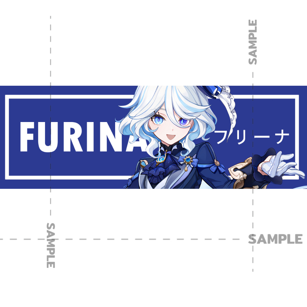 Furina Genshin Impact สติ๊กเกอร์ 2 แผ่น Genshin Sticker เกนชิน