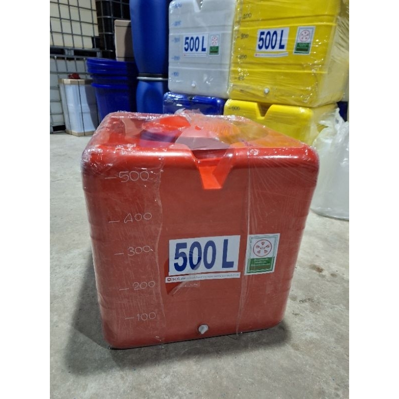 ถัง500ลิตรผลิตใหม่มือ1 ตรงปก สีส้ม สีขาว สีน้ำเงิน