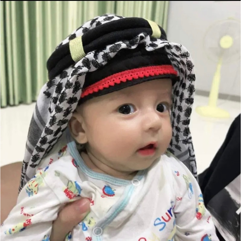 หมวกกือปีเยาะอาหรับเด็ก สไตล์ดูใบ ที่คาดหัวสำเร็จรุป