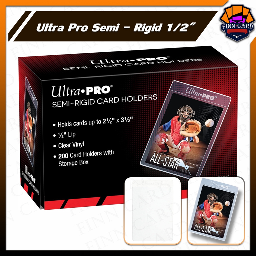 Ultra Pro Semi-Rigid 1/2" Lip Sleeves Card Saver ใช้สำหรับเก็บการ์ด（ราคาขายต่อชิ้น）SMRG