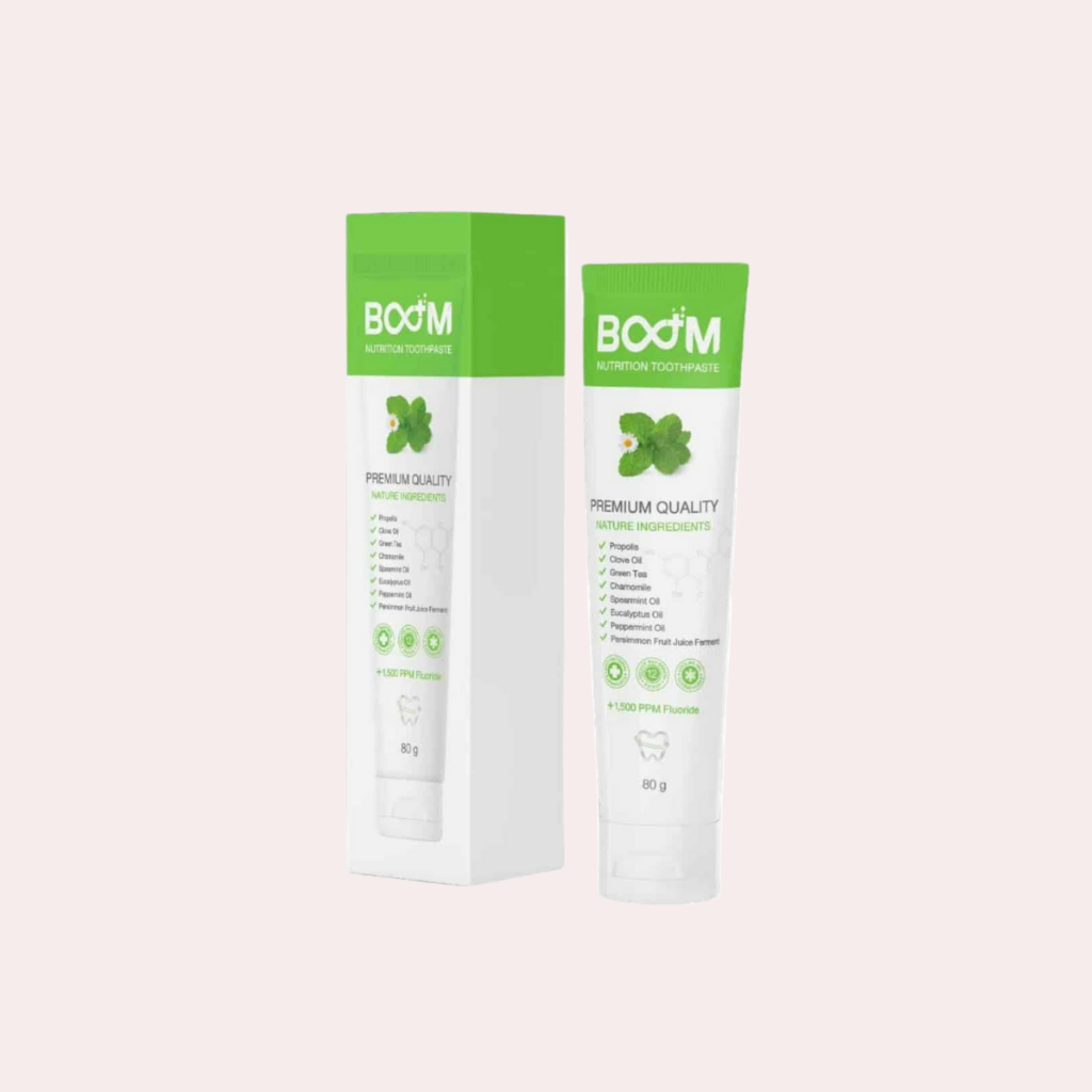 ยาสีฟันสมุนไพรเนื้อเจล Boom Nutrition Toothpaste