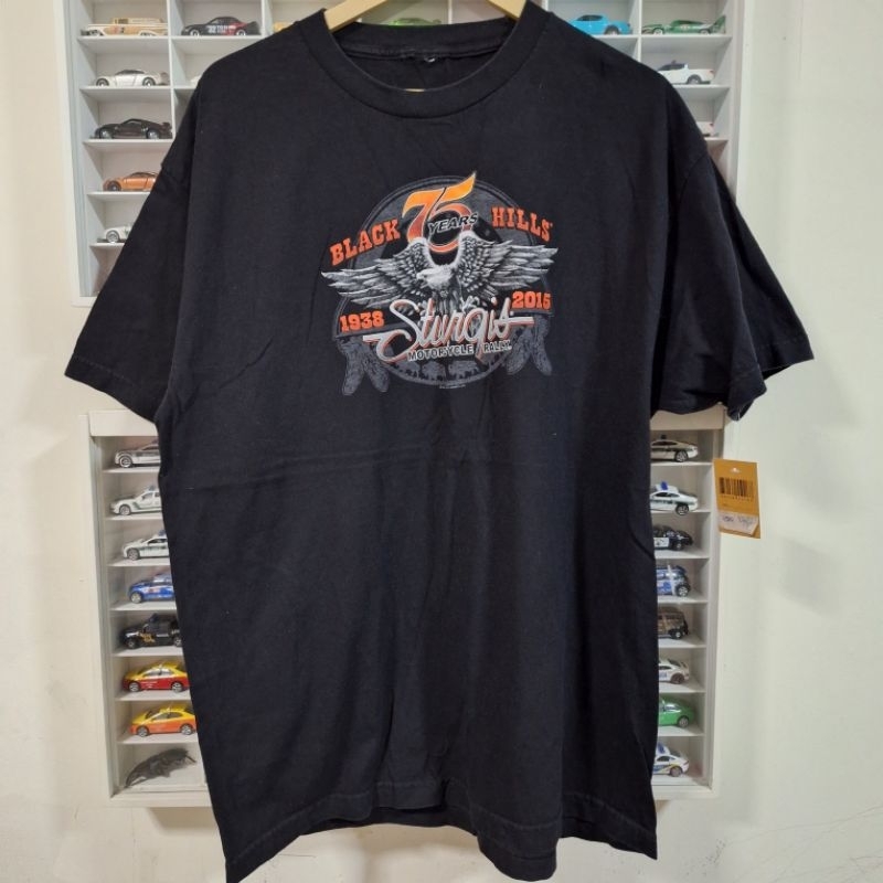 เสื้อยืด Sturgis 2015 BLACK HILLS 75 YEARS size L (L020)