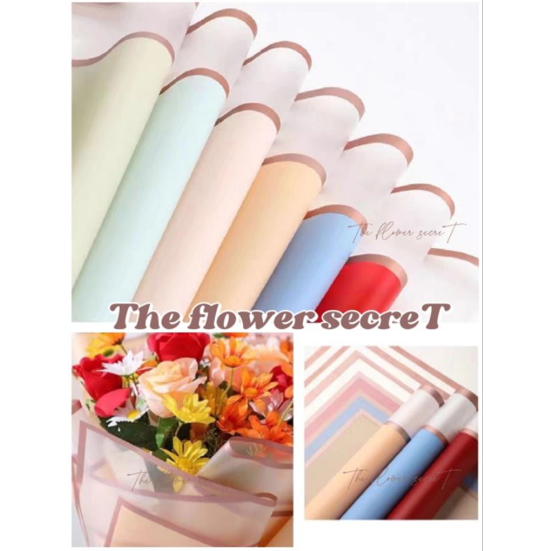 {พร้อมส่ง} กระดาษห่อช่อดอกไม้ ROES GAIZE : SERIES กระดาษห่อของขวัญ ▶