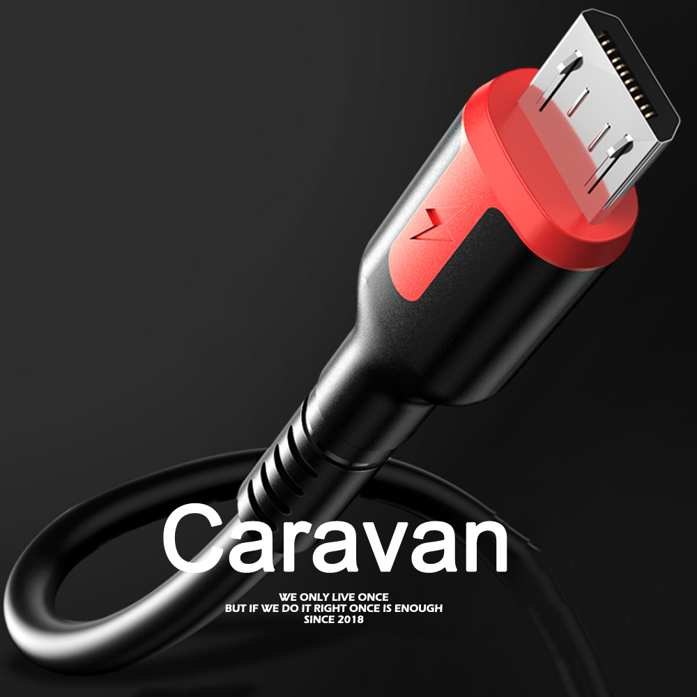 Caravan Crew วัสดุทนทาน cable for ไอโฟน micro type-c สายชาร์จเร็ว สายชาจ (0.25m 1m 2m)