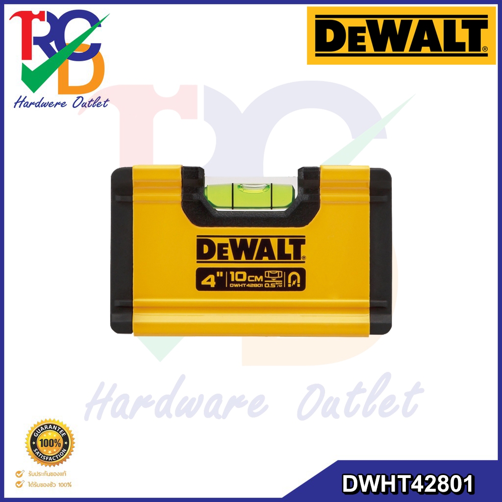 DEWALT ระดับน้ำแบบพกพา BOX Beam ขนาด 4 และ 6 นิ้ว มีแม่เหล็ก