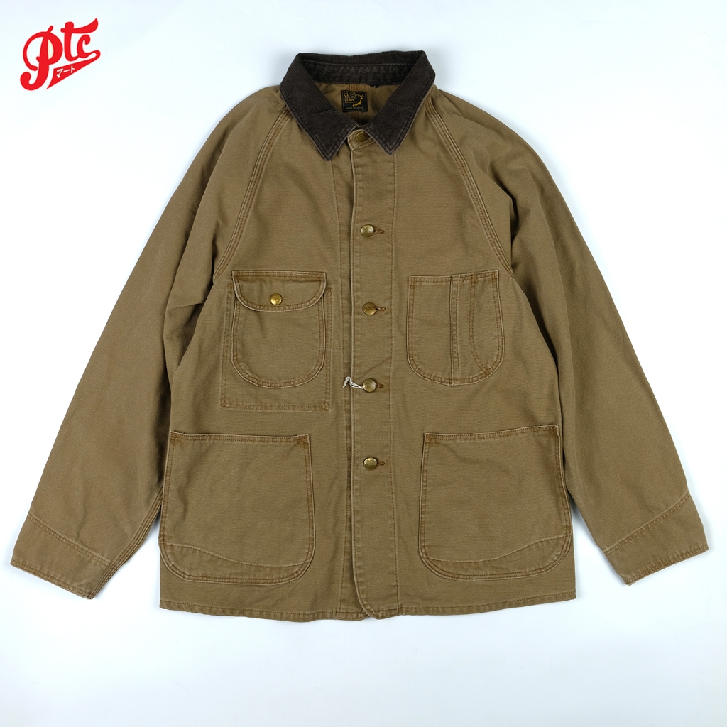 เสื้อแจ๊คเก็ต ORSLOW 03-6140-53 1950'S BROWN DUCK COVERALL
