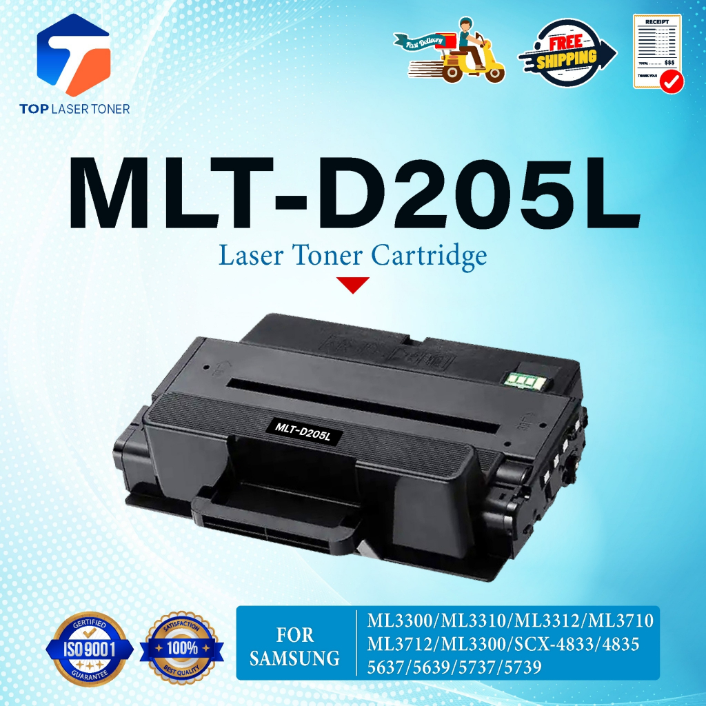 หมึกเทียบเท่า D205L 205L D205 MLT-D205L MLTD-205L FOR Samsung ML-3300 ML-3310 ML-3312 ML-3710