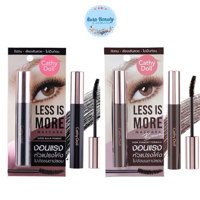 Cathy Doll Less Is More Mascara 8g เคที่ ดอลล์ มาสคาร่าเนื้อเบาสบาย