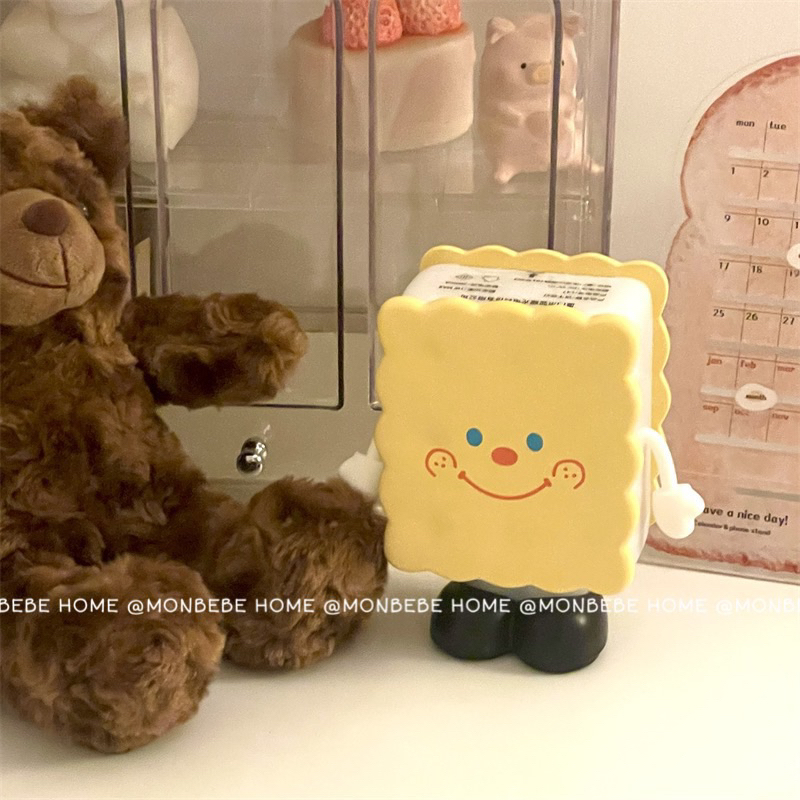 โคมไฟตั้งโต๊ะ โคมไฟกลางคืน ลายคุ้กกี้ แบบชาร์จไฟได้ ตกแต่งห้องนอน พร้อมส่ง