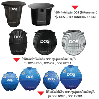 ฝาถังบำบัดน้ำเสียDos ฝาถังดักไขมัน ฝาถังน้ำใต้ดิน DOS ของแท้100% สีดำ