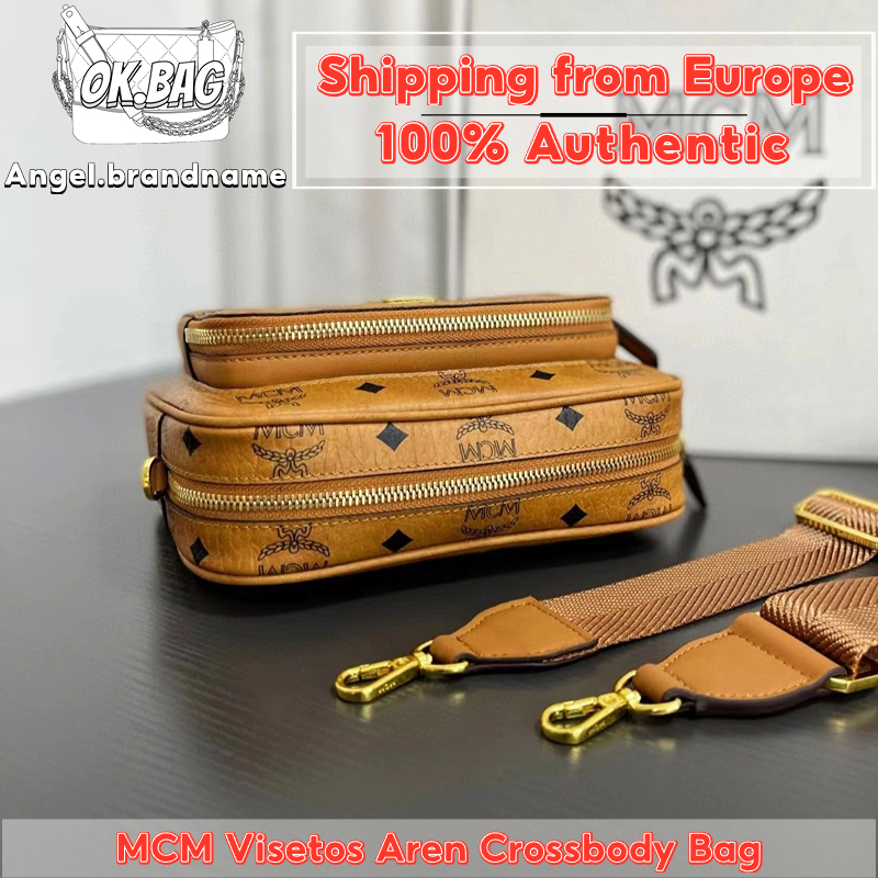 👜เอ็มซีเอ็ม MCM Visetos Aren Crossbody Bag X-mini/Small กระเป๋าครอสบอดี้