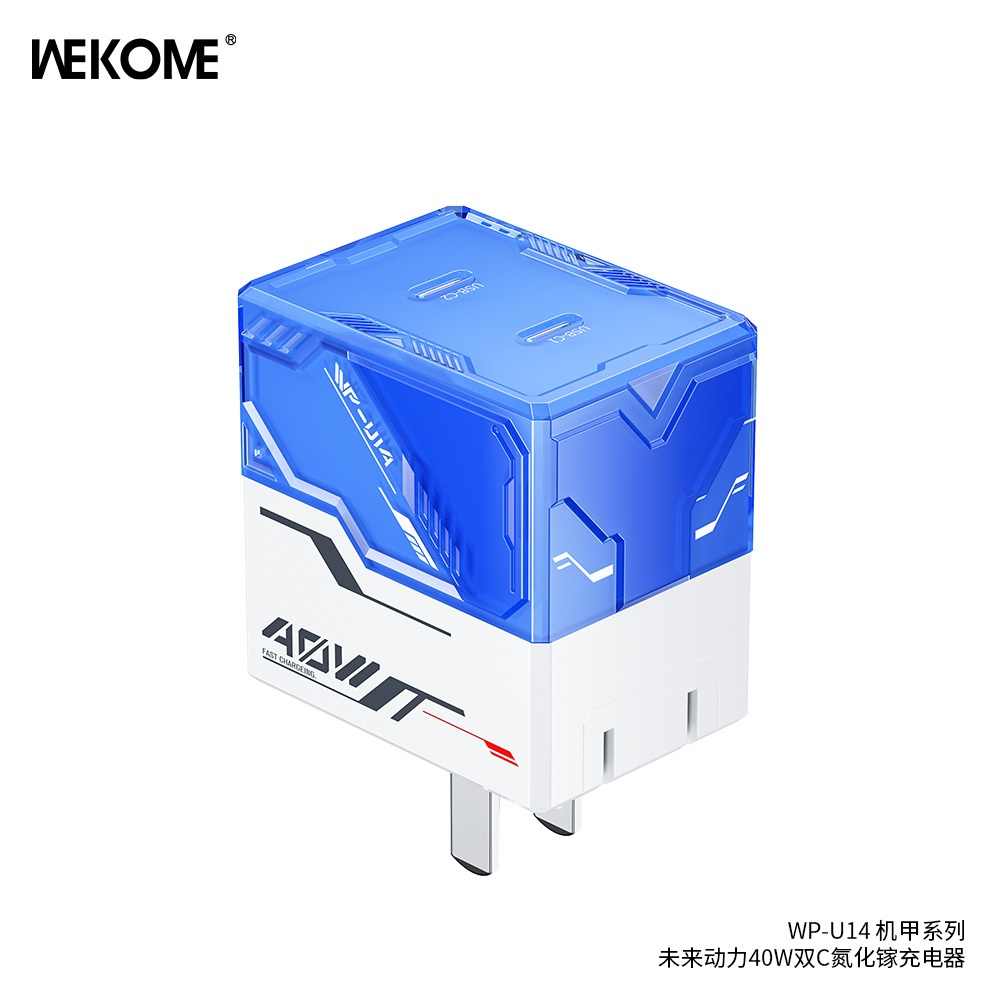 [ส่งฟรี] WEKOME Power Future 40W 2C GaN Charger อะแดปเตอร์แปลงไฟ USB C ขนาด 40 วัตต์ USB-C 40W Type 