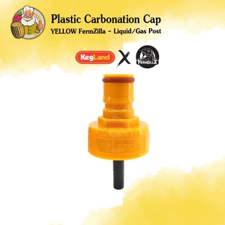[Kegland] ฝาคาร์บอเนต สำหรับถังหมัก FermZilla Liquid / Gas Plastic Carbonation Cap RED / YELLOW