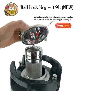 [Kegland] ถังเก็บเครื่องดื่มแสตนเลส Beer Keg แบบ Ball Lock (ใหม่) ขนาด 9.5, 19 ลิตร