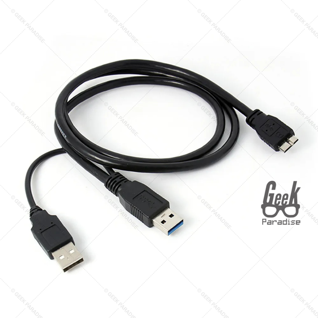สายต่อ External Harddisk AM-MICRO B USB 3.0 to USB แบบมีสายต่อไฟเลี้ยง USB3.0 5 Gbps สำหรับ External Harddisk