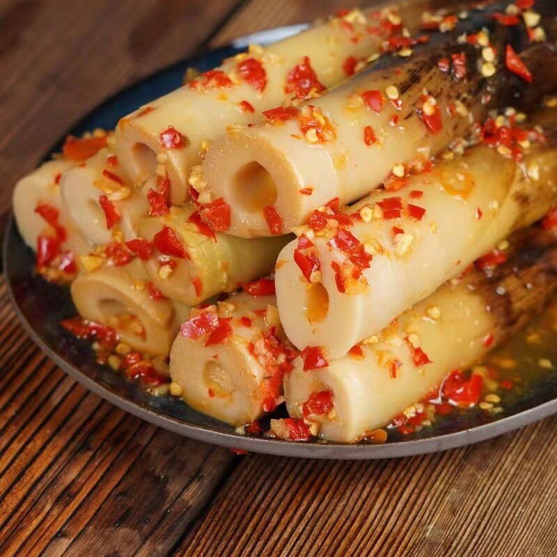 wifi mala🔥 หน่อไม้ดองพริกจีน🌶200g  พร้อมส่งหน่อไม้ดองแกะเปลือกพร้อมทาน手剥笋