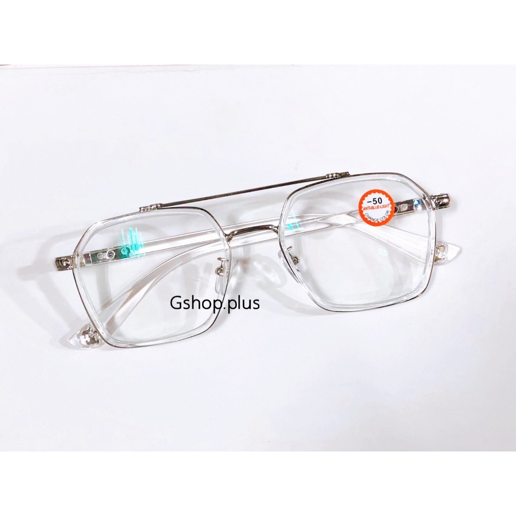 แว่นสายตาสั้น กรองแสง เลนส์มัลติโค้ด ออกแดดเปลี่ยนสี 9301B - รูปที่ 6