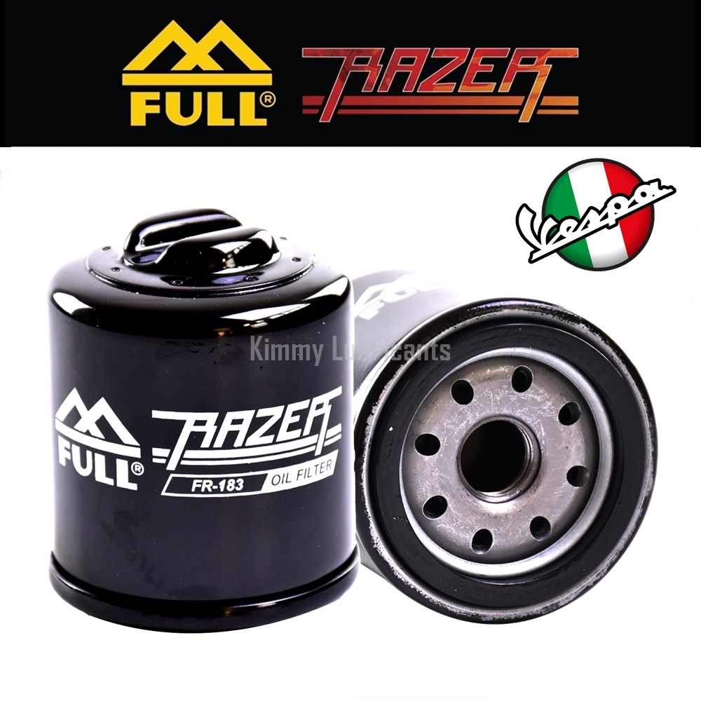 กรองน้ำมันเครื่อง Full Razer FR-183 สำหรับ NEW VESPA 125 / 150 / 300 cc ทุกรุ่น