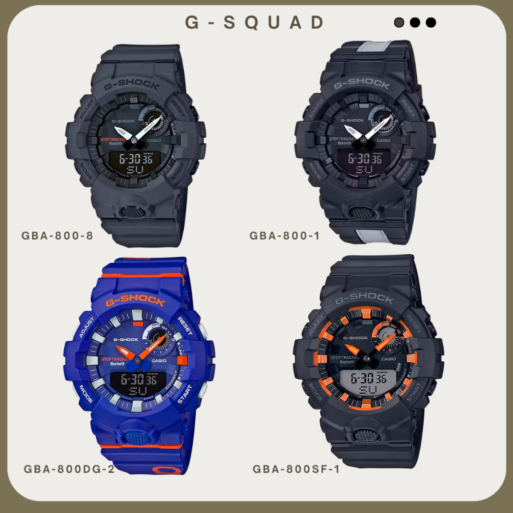 นาฬิกาข้อมือCasio G-Shock G-Squad GBA-800 ANA-DIGI Bluetooth GMA-B800-1 GMA-B800-9  GBA-800DG GBA-800SF GBA-800LU
