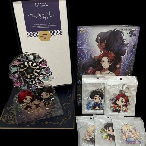 น้ำหอม Butterfly กลิ่น Venus + หนังสือต้องทำไงให้พระอภัยรัก Kakao Webtoon + Boxset พระอภัย