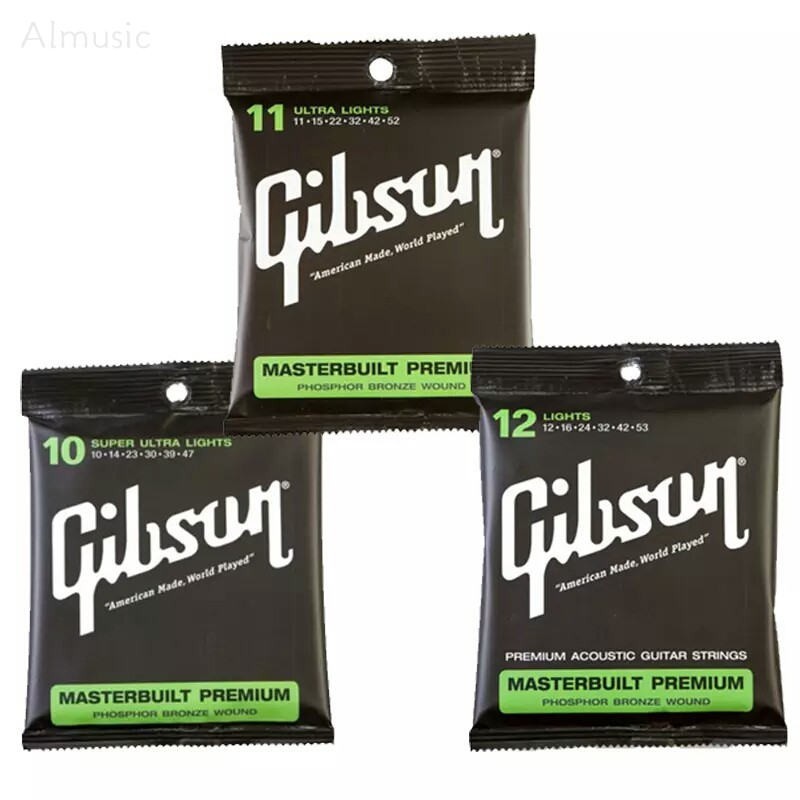 Gibson Acoustic Guitar String 010 011 012 Tali Gitar Gibson Akustik เครื่องดนตรีกีต้าร์ Phosphor Bronze