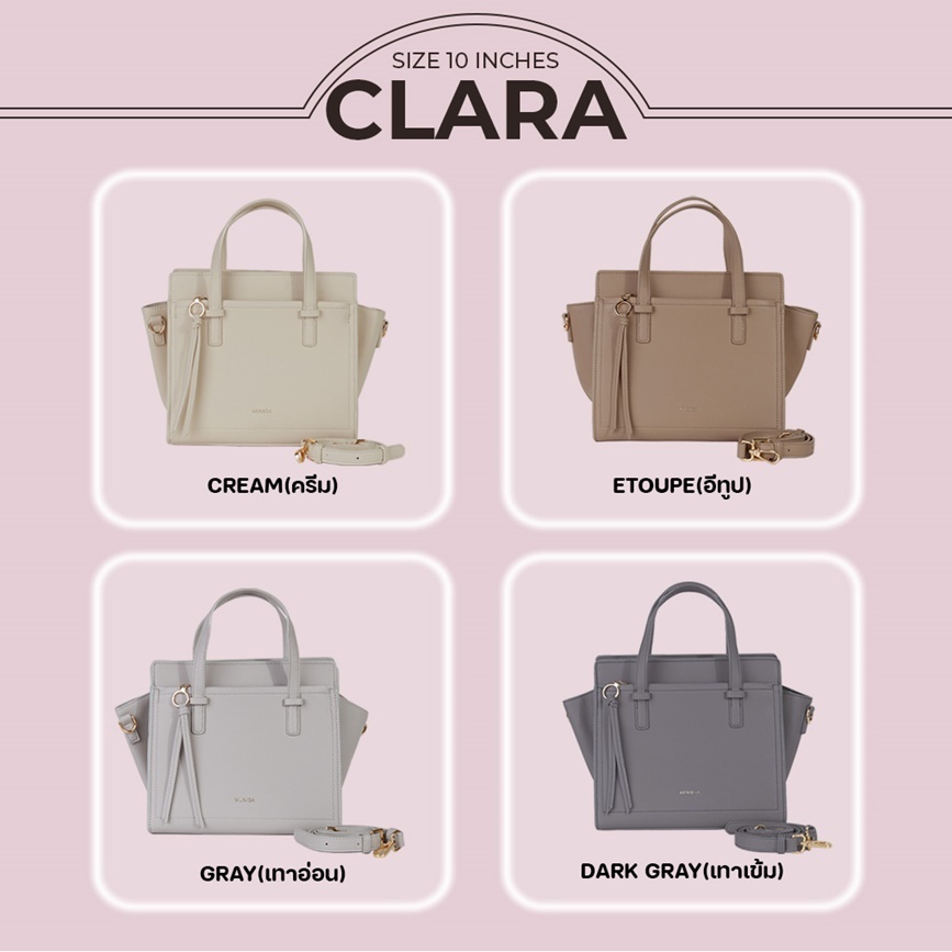 MUNIGA รุ่น''Clara'' กระเป๋าถือและสะพาย สำหรับผู้หญิง สินค้าขายดี
