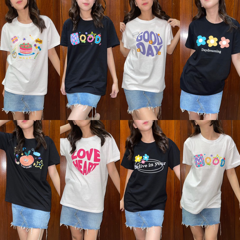 ใหม่! ผ้าคอตตอนใส่สบายมาก มีทั้งครอปและเสื้อโอเวอร์ไซส์