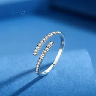GLAMOR✨Endless Love ✨แหวนเงิน925แท้ ฝังเพชรCubic Zirconiaแวววับ ดีไซน์อินฟินิตี้รักไม่มีสิ้นสุด