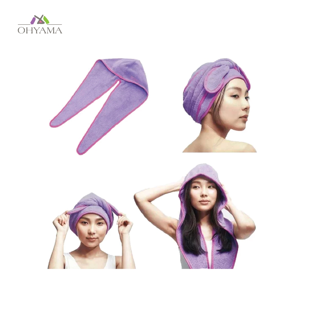 BEAULY QUICK DRY HAIR ผ้าคุลมผม ผ้าเช็ดผม ไมโครไฟเบอร์ ซับน้ำดี แห้งไว