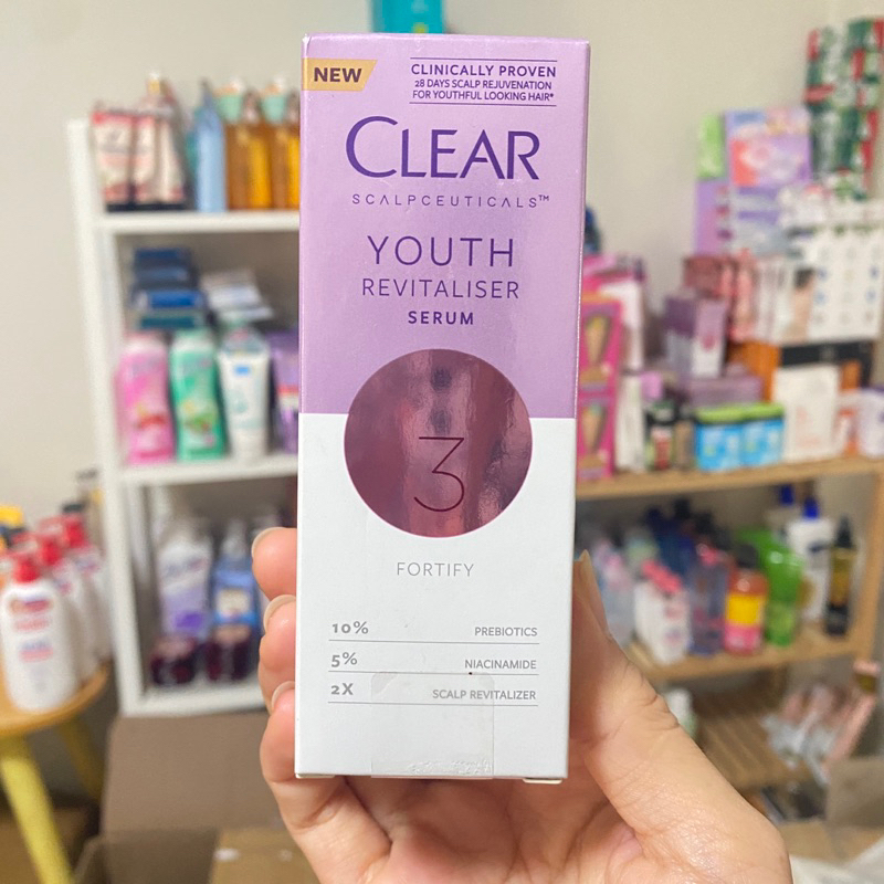 🔥ลดแรง🔥Clear เคลียร์ สกาล์ปซูติคอลส์ เซรั่ม ยุธ รีไวทอลไลเซอร์รี 45 มล. ช่วยชะลอหนังศรีษะและผมแก่
