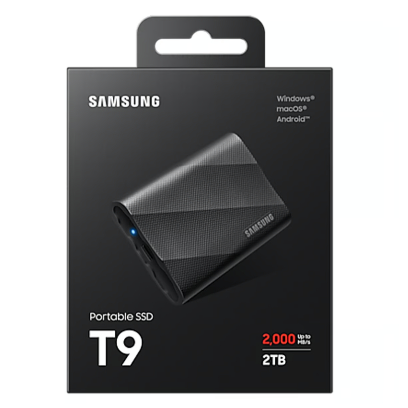 Samsung 2TB T9 Portable SSD USB3.2 (Black)