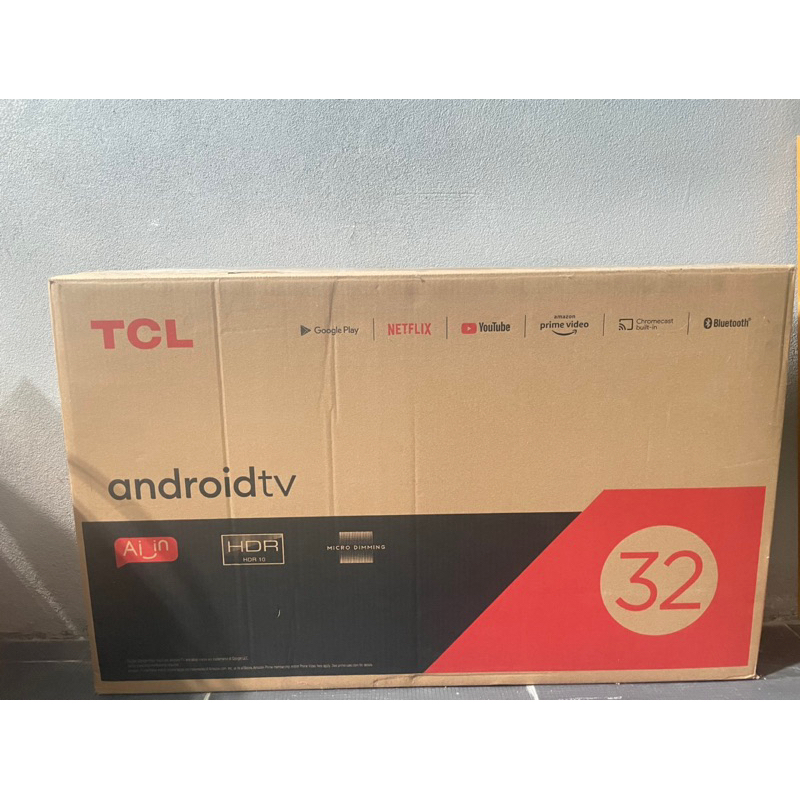 ทีวีดิจิตอล ทีวีแอนดรอย ทีวีแอลอีดี TCL LED Android TV SMART TV ขนาด 32 นิ้ว รุ่น 32S65A