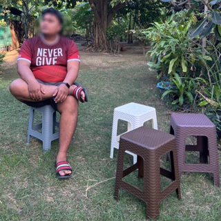 ถูกที่สุด เก้าอี้ เก้าอี้พลาสติก เก้าอี้ลายหวาย 46*26ซม.รับน้ำหนักได้150KG มี4สีให้เลือก